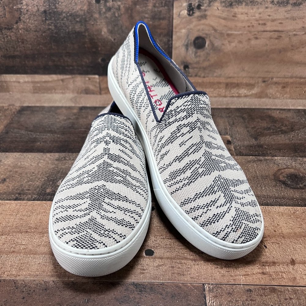 Retired Rothy's The Sneaker Maritime Tiger Shoes Size 8